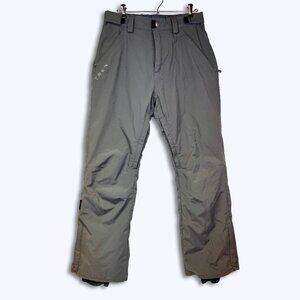 Turbine Ski Snowboard Snow Pants Gray Mens S 30x30 Insulated Zip Pockets Venting